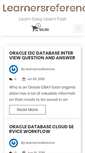 Mobile Screenshot of learnersreference.com